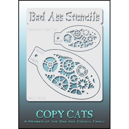 Bad Ass Copy Cat Stencil 9018 Bad Ass Copy Cat Stencil 9018 (BACC 9018)